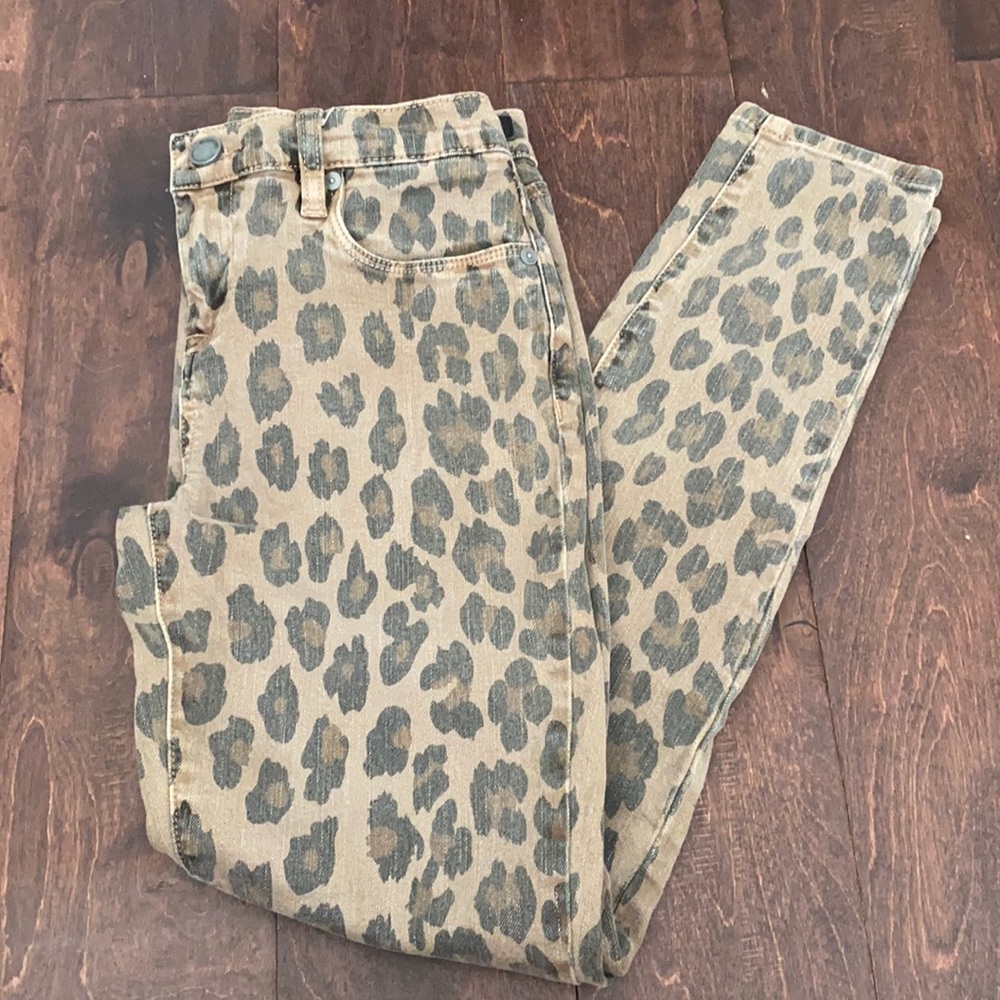 Leopard Print Skinny Jeans